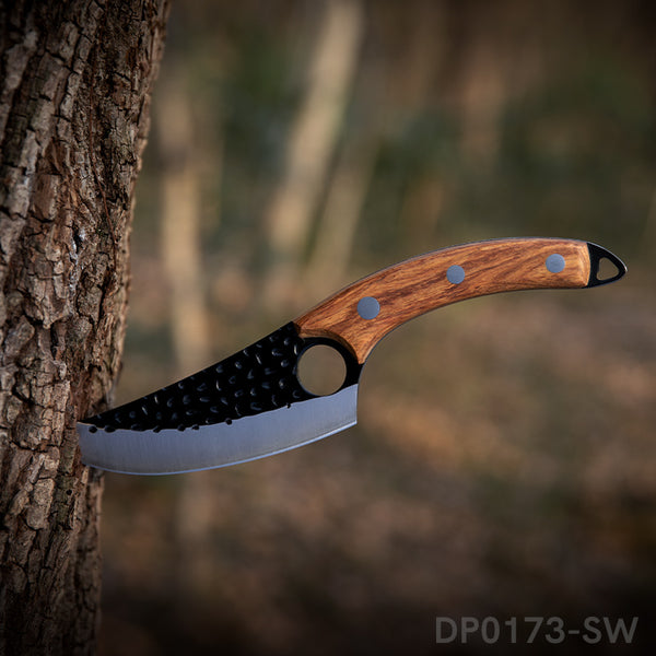 full-tang rosewood skiving knife_pattern skiving knife with rosewood  handle_China Handmade Leather Tools Manufacturer