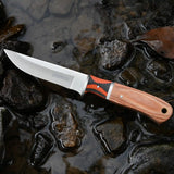 8.7'' Fixed Blade Knife with Colored Wood Handle