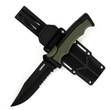 9 Inch Survival Hunting Knives with Non-Slip Handle And Serrated Teeth