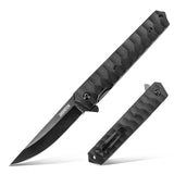 Cool Folding Pocket Knife Liner Lock with Pocket Clip and Glass Breaker