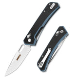 4.25 Inch D2 Steel Drop Point Blade with G10 Handle Pocket Knife