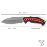 10 inch G10 Handle Fixed Blade Knife With Nylon Sheath