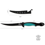 6.5 Inch Multitool Fish Knife With Spoon And Knife Sleeve