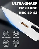 4.25 Inch D2 Steel Drop Point Blade with G10 Handle Pocket Knife