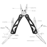 3.9" Multi Tool Pocket Knife Screwdriver Sleeve Plier Saw Multi-Function Pliers