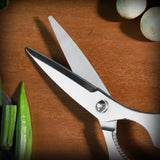 All Stainless Steel Professional Kitchen Scissors Detachable Design