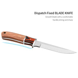 8.7'' Fixed Blade Knife with Colored Wood Handle