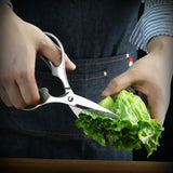 All Stainless Steel Professional Kitchen Scissors Detachable Design