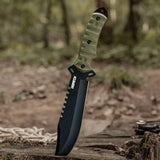 13.5" Tactical Knife Fixed Blade Knives Hunting Knife For Outdoor Bowie