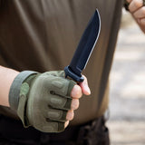 9 Inch Survival Hunting Knives with Non-Slip Handle And Serrated Teeth