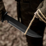 14" Tactical Fixed Blade Knife With Sheath And Window Breaker