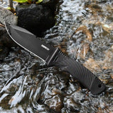 9" Fixed Blade Knife with Serrated Teeth and Sheath