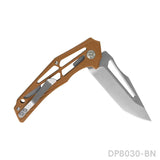 Folding Knife with Lightweight Open G10 Handle and Single Side CNC 8Cr Blade