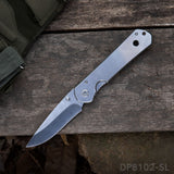 Drawing Blade Folding Knife with Brushed Surface Treatment