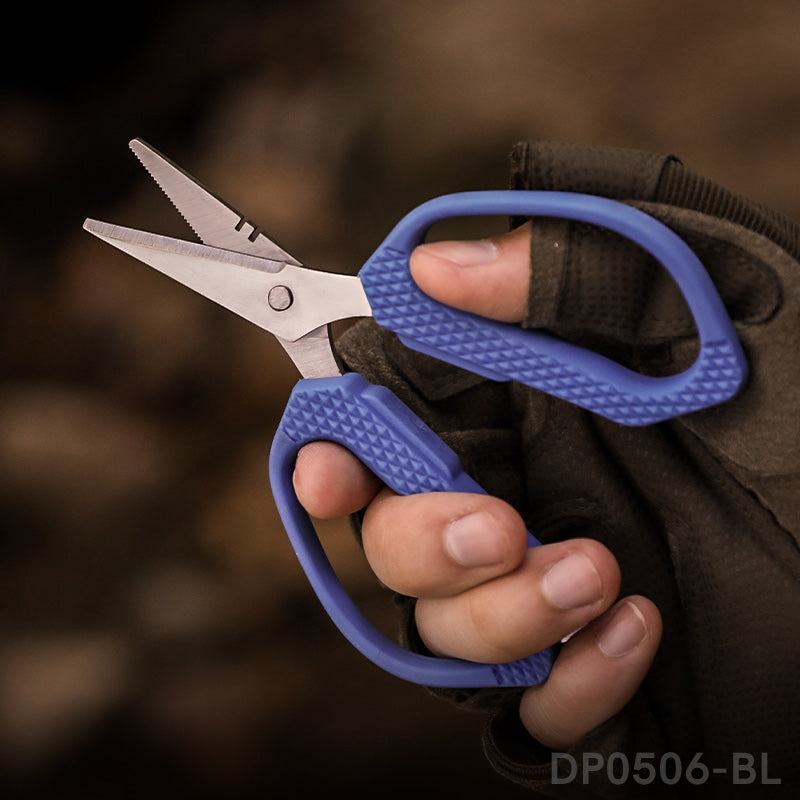 Fishing Braid Line Scissors with Titanium Coating and Dual Nonslip
