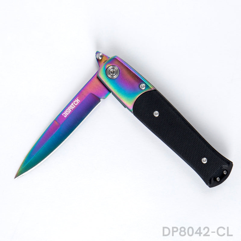 Rainbow Blade Folding Knife with PP7 Sheet Double Sided Grinding – Dispatch  Knives